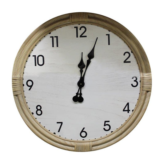 Rattan Large Clock