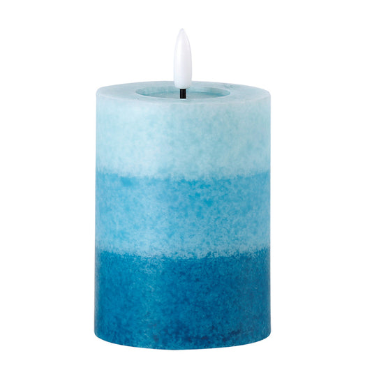 Blue Ombre LED Candle.