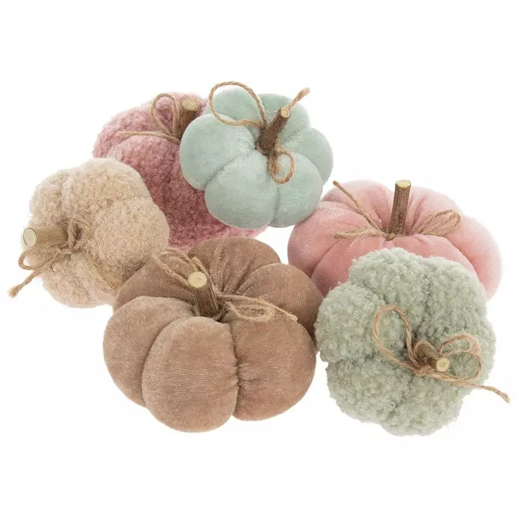 Velvet and fuzzy pumpkin