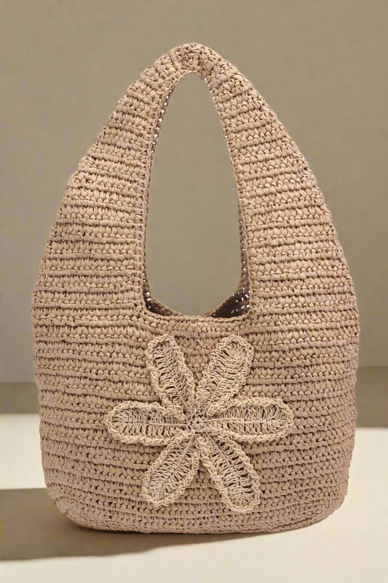 Handcrafted Woven Straw Bag - Coastal Elegance