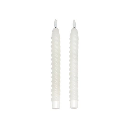 LED taper candles.