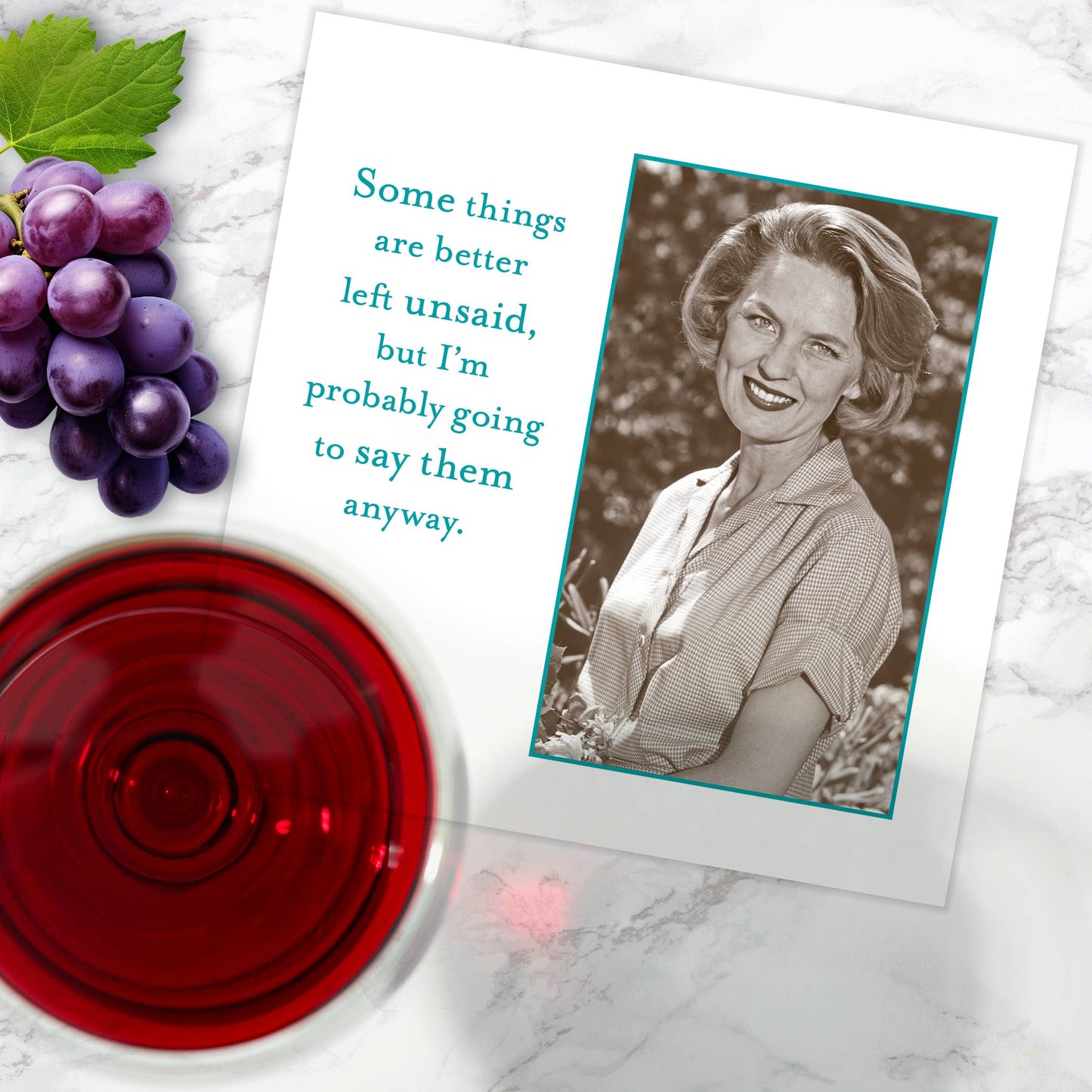 Better Left Unsaid Beverage Napkin
