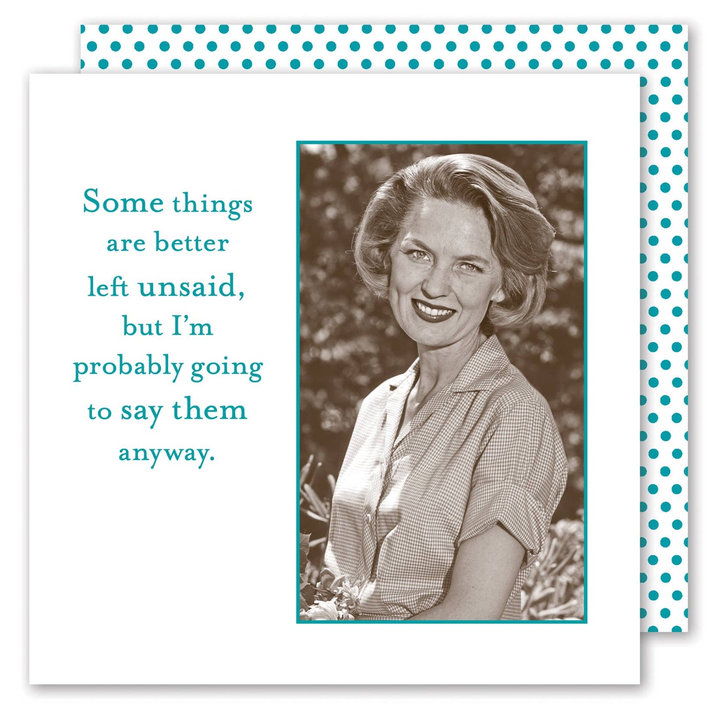 Better Left Unsaid Beverage Napkin