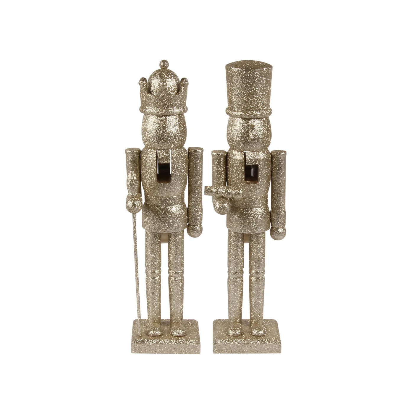 Shimmer Nutcracker Decor Set Of 2