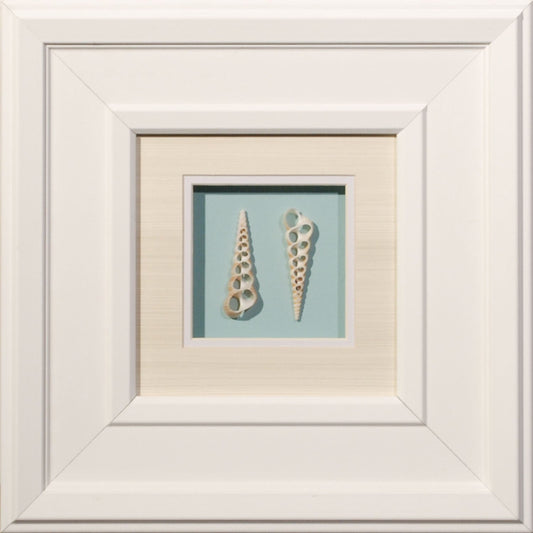 White Beveled Frame Matted with Glass