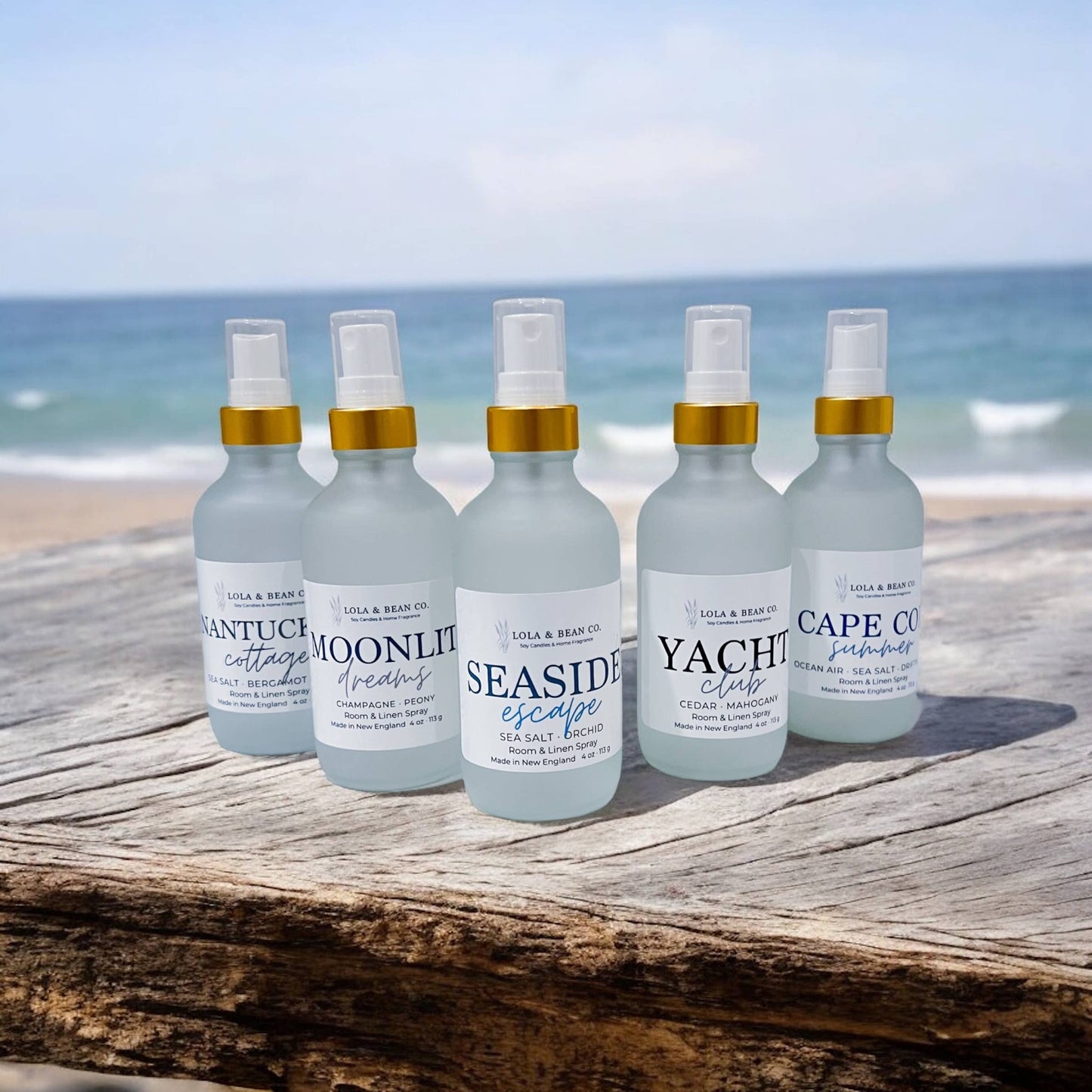 4 oz Air & Linen Mist | Frosted Glass: / Seaside escape