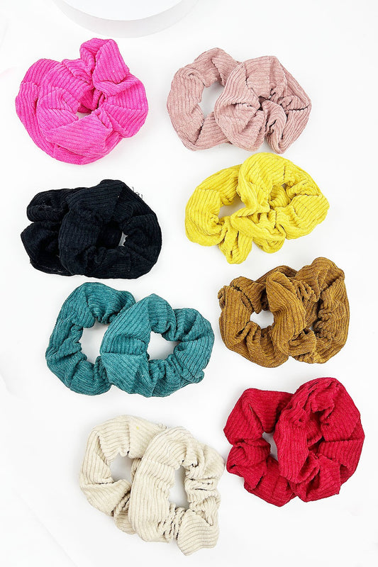 Color Knit Scrunchie Hair Tie.