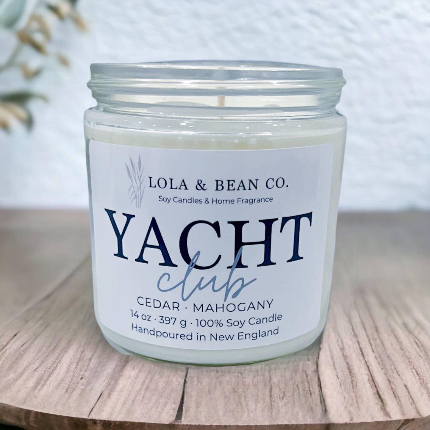 Yacht Club – Luxury Soy Candle | Cedar, Mahogany: 4 oz