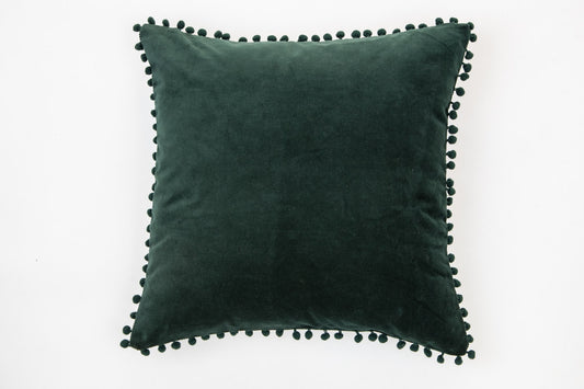 Dark Green Velvet Cushion