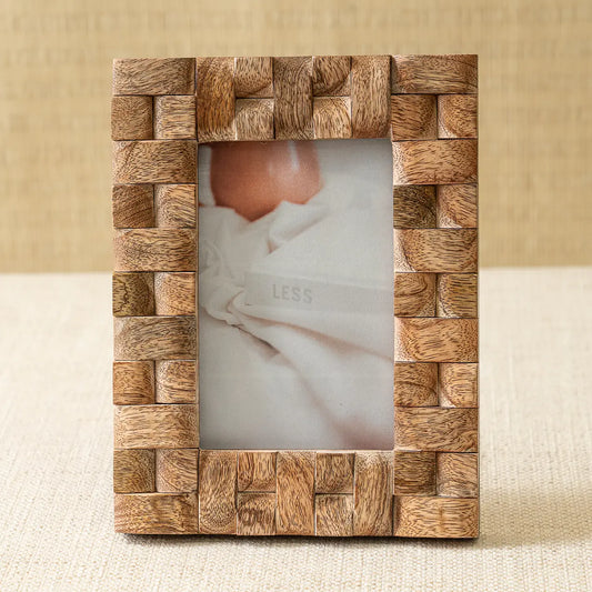Wood Block Lattice Frame