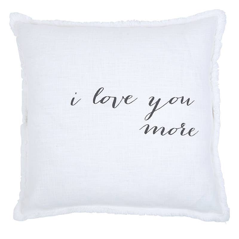 Face To Face Square  Sofa Pillow - I Love You More