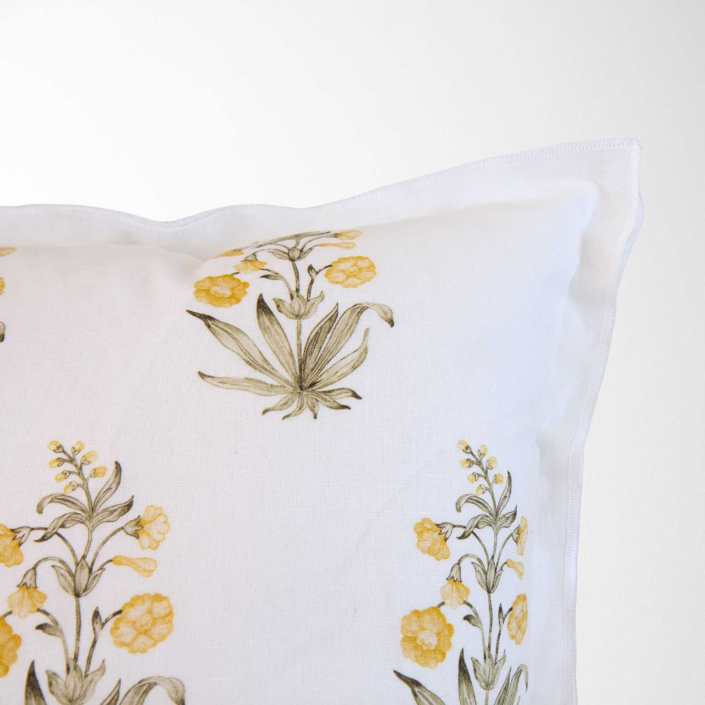 Vintage Floral Pillow Gold