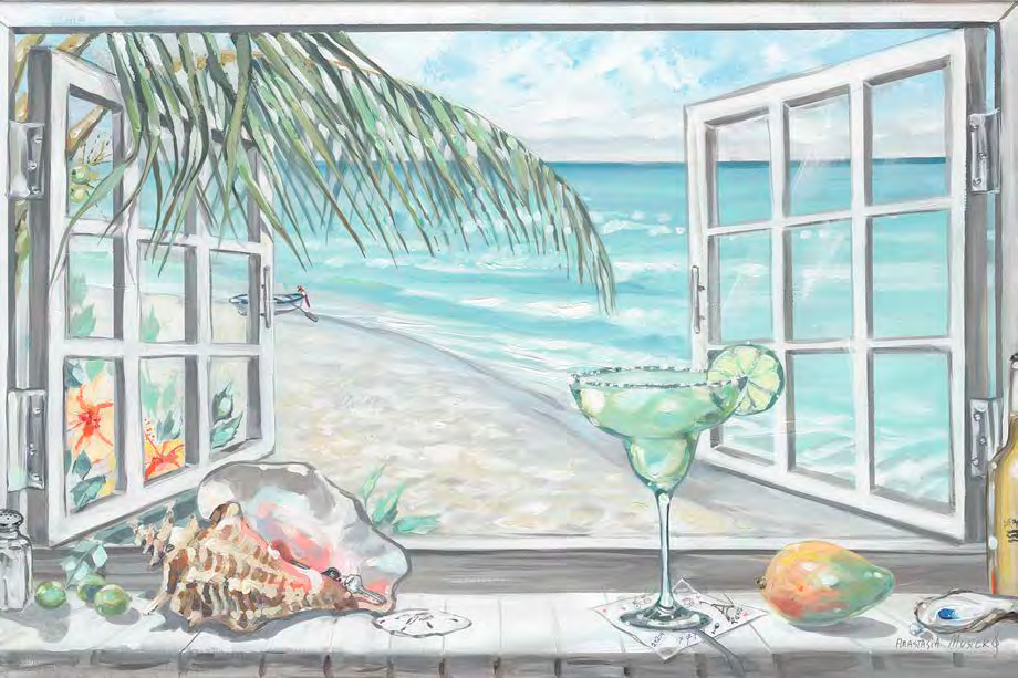 Paradise with a view custom Art 17"x17"