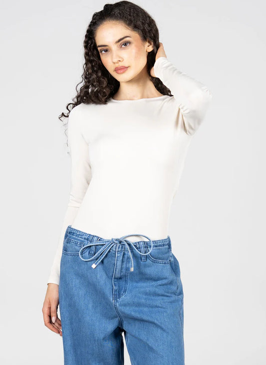 Bamboo Long Sleeve Crew Neck Top