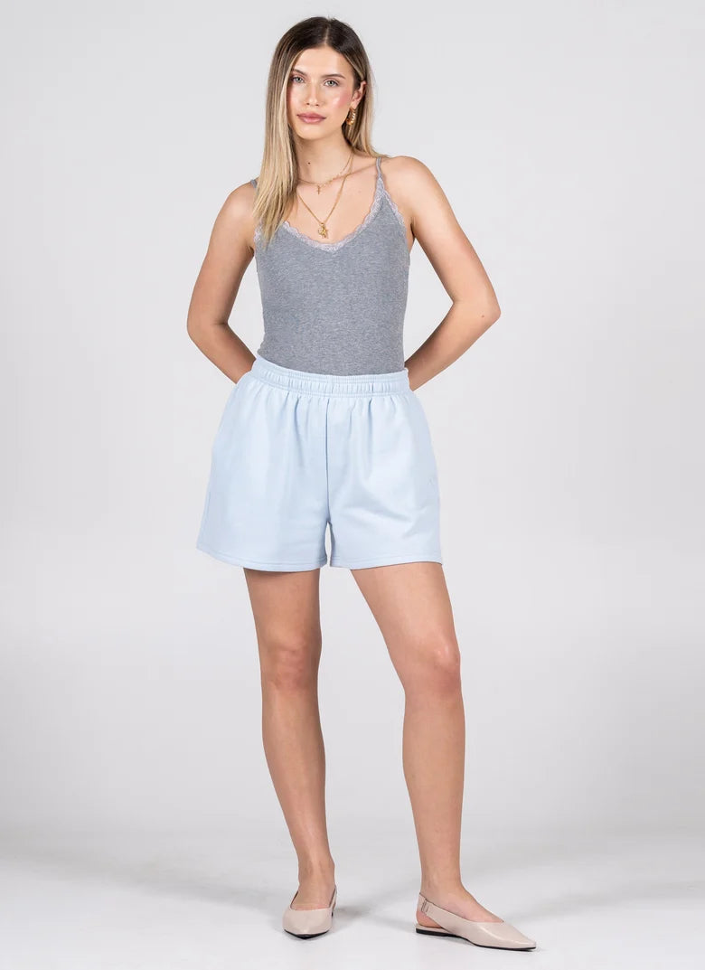 Recycled Poly/ Cotton Fleece Mid Shorts