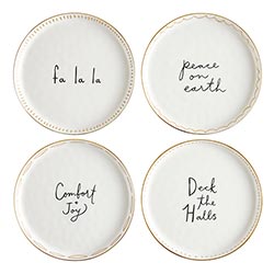 Holiday Ceramic Appetizer Plates