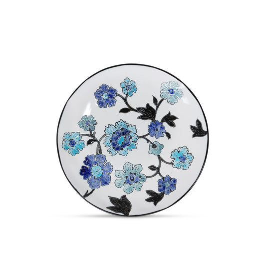 Periwinkle Vine Pattern Dessert Plate