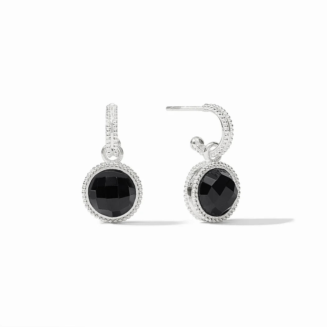 Fleur-de-Lis Hoop & Charm Earring