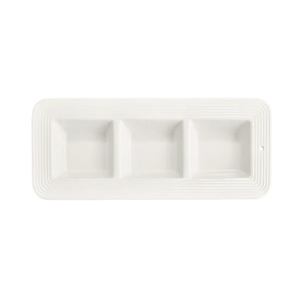 Pinstripes Ceramic Garnish Dish NF