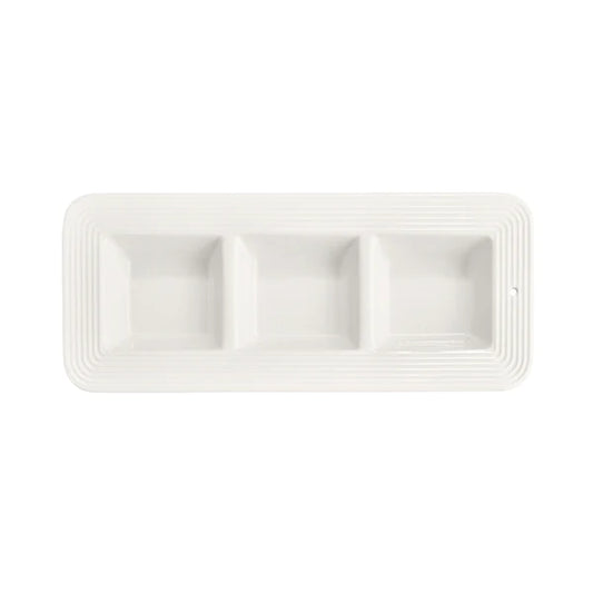 Pinstripes Ceramic Garnish Dish NF