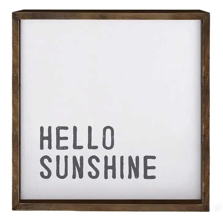 Hello Sunshine Wood Sign