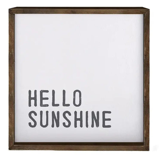 Hello Sunshine Wood Sign