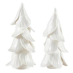 Ceramic Christmas Trees Green or White