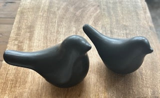 Black Ceramic Birds