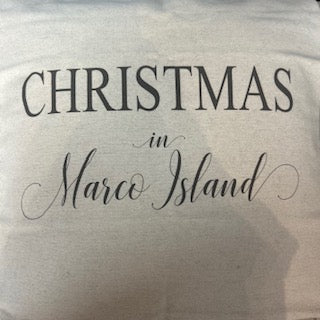 Christmas Marco Island Pillow Cover 20"x20"