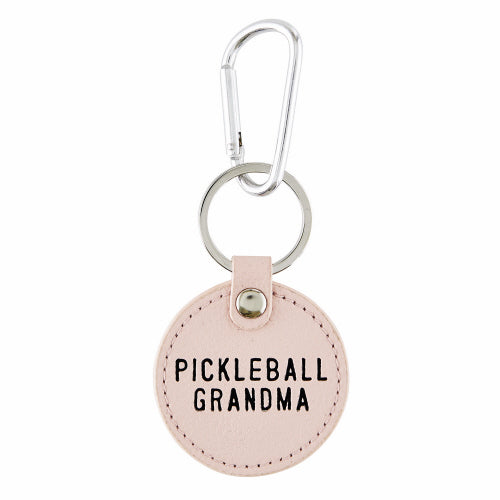 Pickleball Leather Keychain