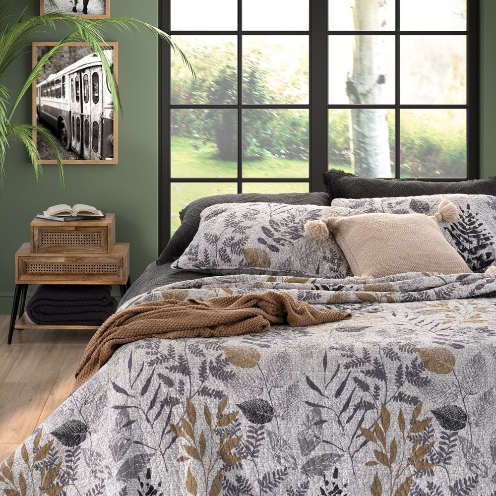 Lena foliage printed pillow sham