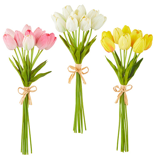 Real Touch 15"Tulip Bundle of 9