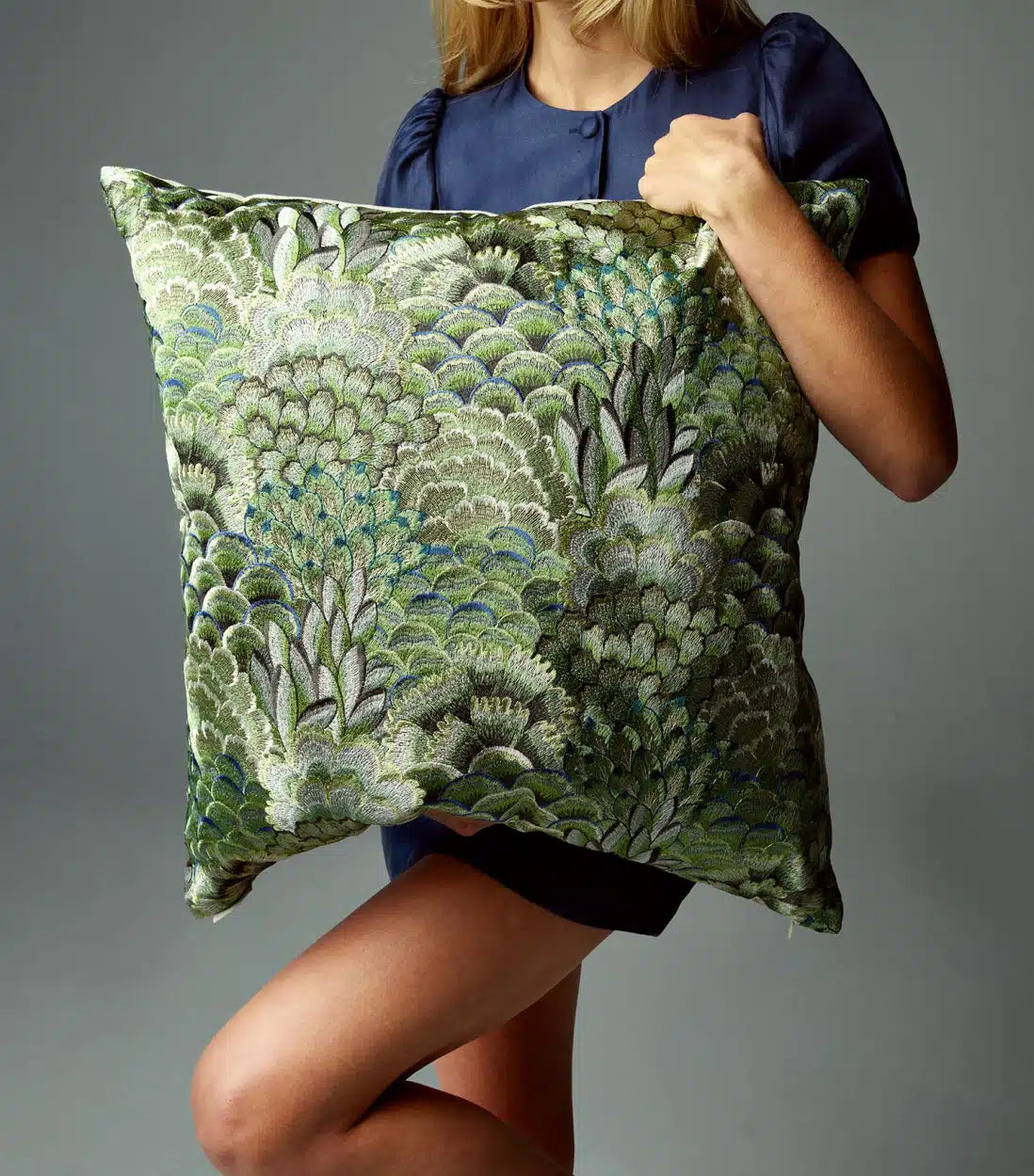Milla- Clover Embroidered Pillow