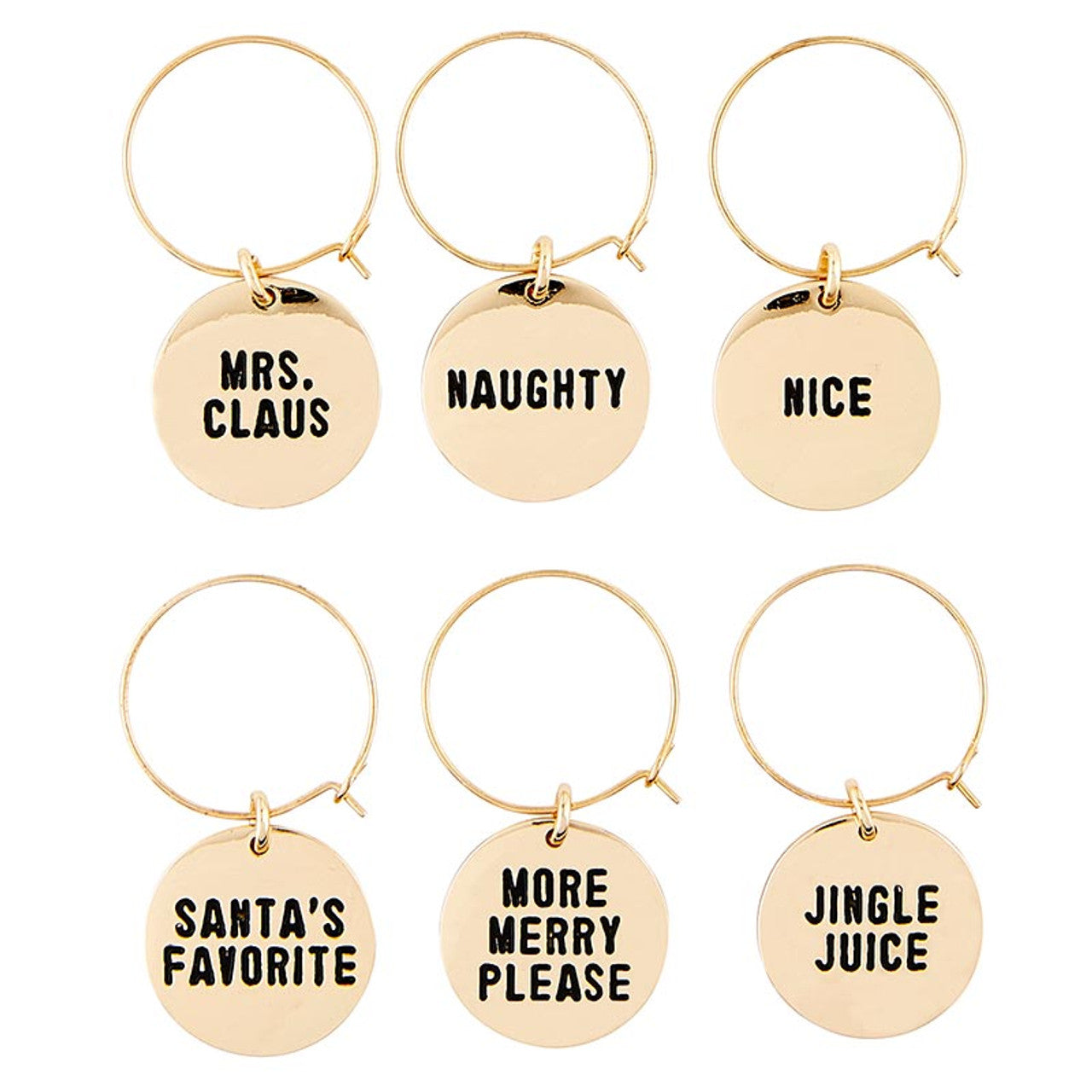 Holiday Wine Charms in Gift Box