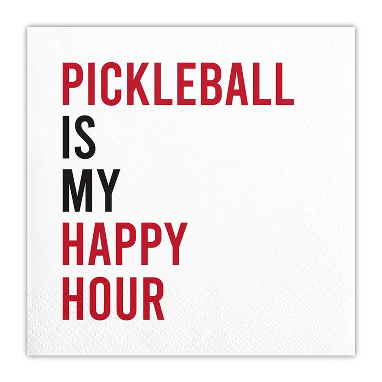 Pickleball happy hour napkins