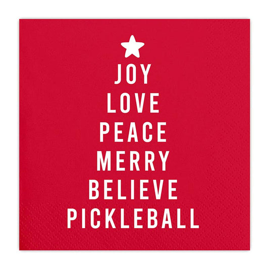 Christmas Cocktail Pickleball Napkins