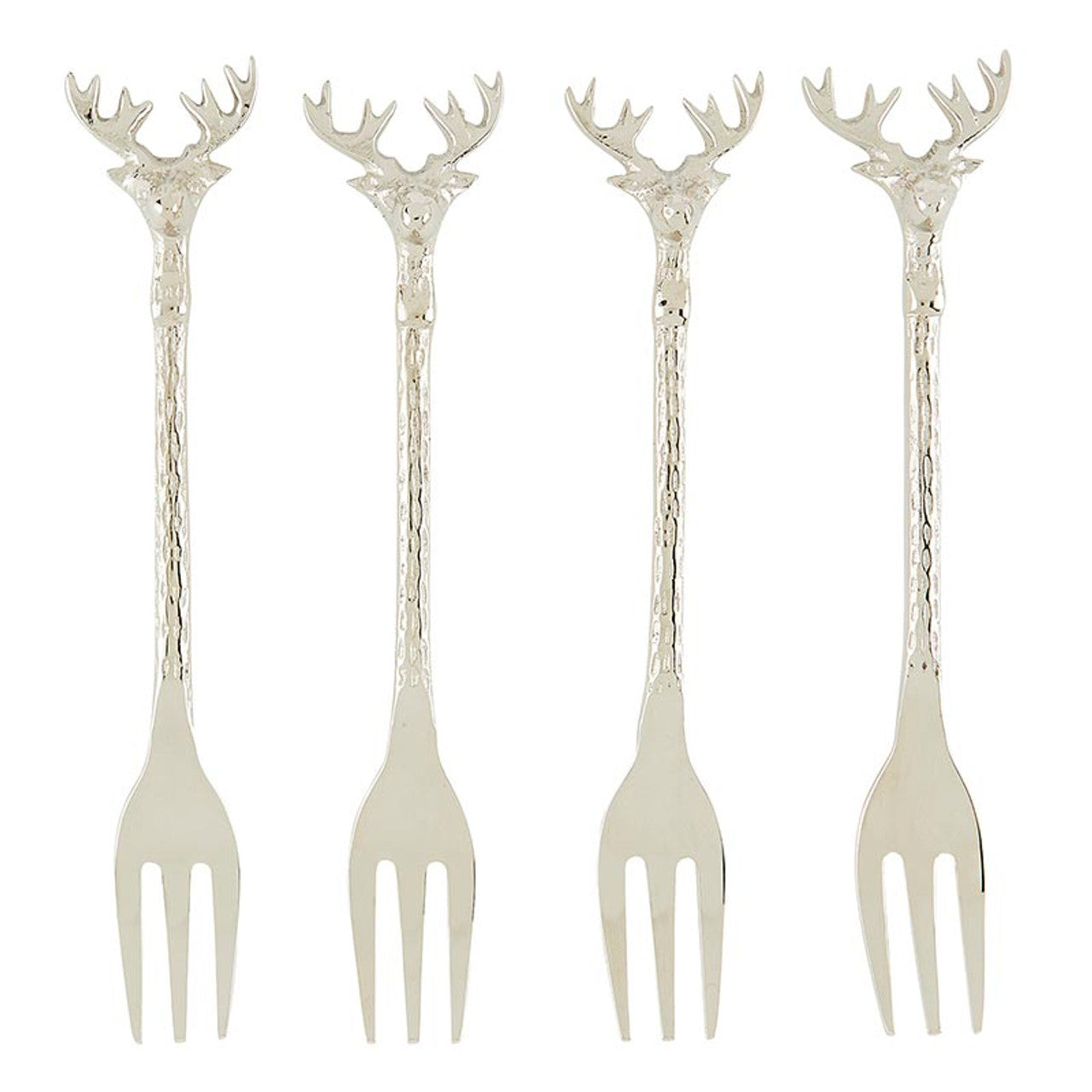 Silver Stag Appetizer Forks set 4