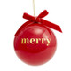 Red Glass Ball Ornament