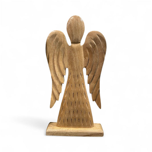 Natural Mango Wood Angel