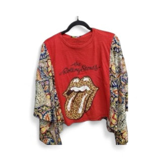 ROCK Banded Pullover Tee