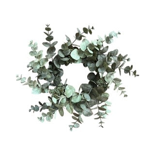 18-inch sage green seeded eucalyptus wreath