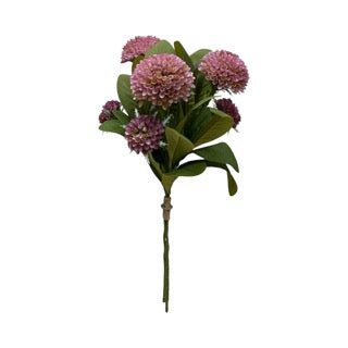 17.5" Mauve honey comb bundle of flowers