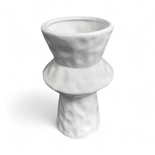White ceramic vase