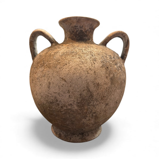 Rustic Clay Vase 8"x 7"