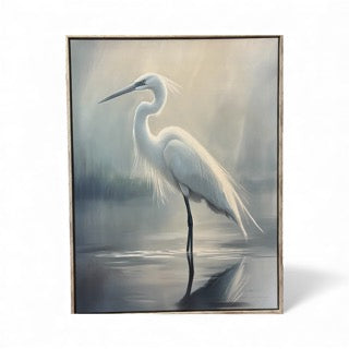 Great Blue Heron Canvas Art. 32" x 41"