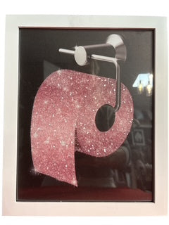 Sparked Glass Bathroom Art