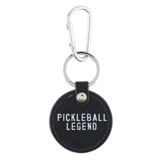 Pickleball Leather Keychain