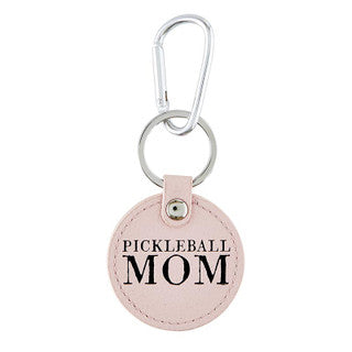 Pickleball Leather Keychain