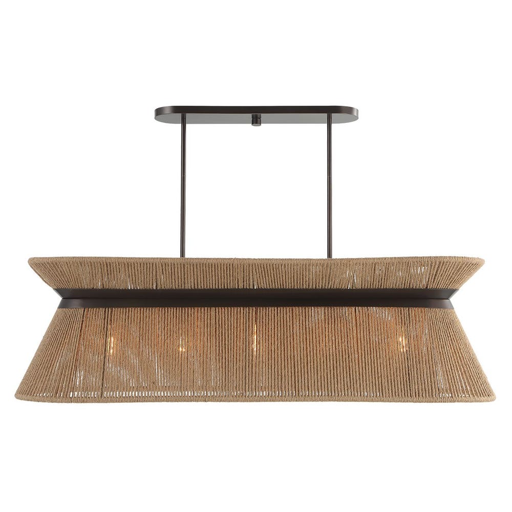 Highly Strung 5 light Linear Pendant Natural