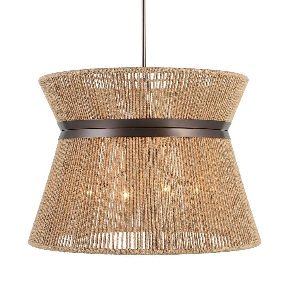 Highly Strung, 8 Lt Round Pendant - Natural
